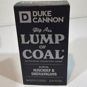 Duke Cannon Big Ass Lump Of Coal Big Brick of Soap for Men 10 oz Made In USA